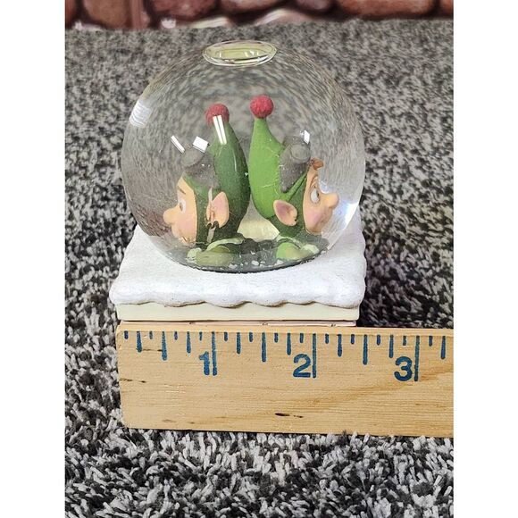 Rare-Hallmark Snow Globe Disney Lanny, Wayne in Chimney - Picture 11 of 11